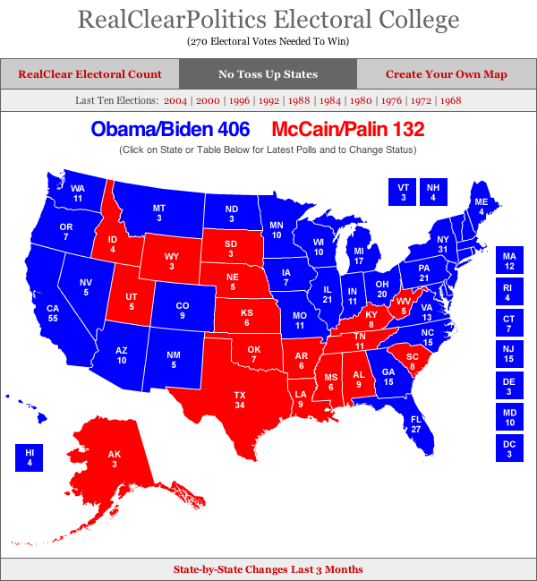 prediction My prediction for the Electoral College